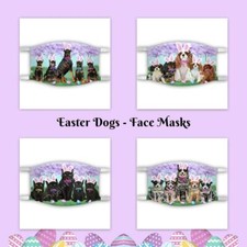 Easter Holiday Dog Cat Pet Photo Face Masks, Personalized Custom Face Masks