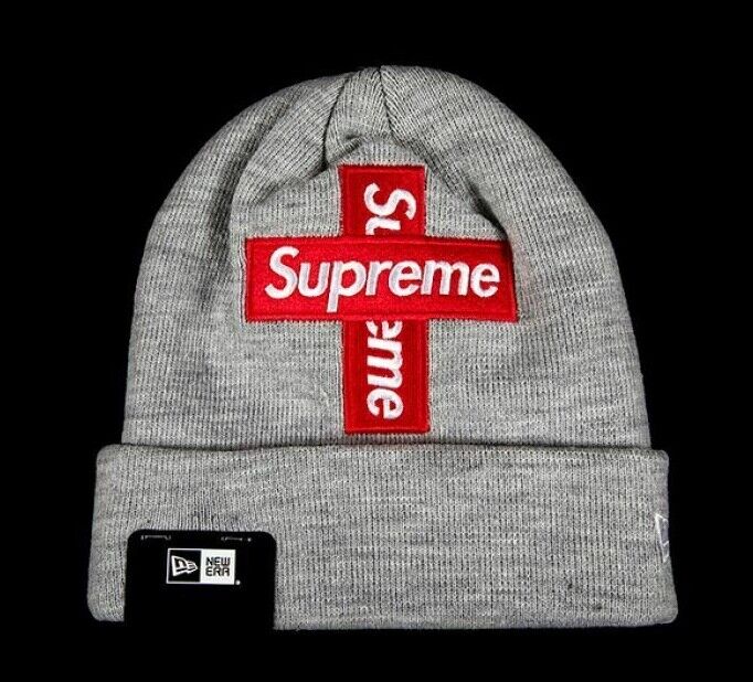 Everyday Box Logo Beanie (Heather Grey) by The Official Brand