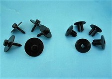 FORD METAL CAR BODY FENDER BUMPER RETAINER CLIPS SCREW HEX HEAD WASHER