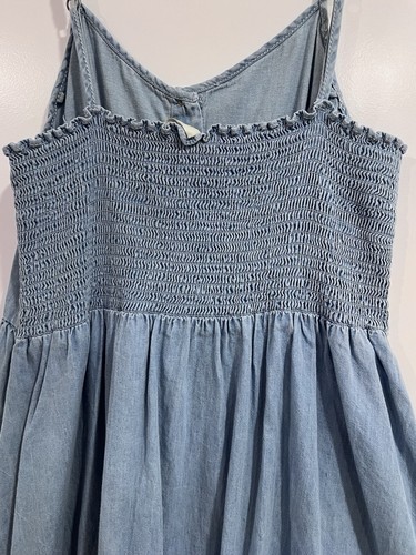 Japna Women's Size XS Dress Blue Chambray Sleeveless Button Up Fit & Flare NWT - Picture 21 of 22