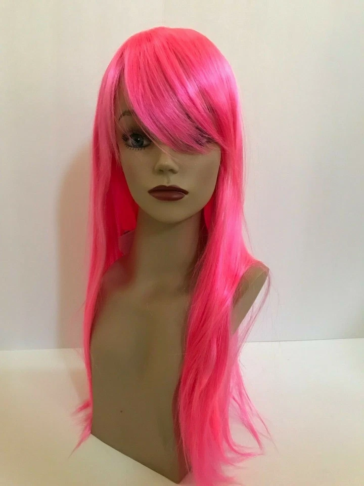 Pelucas de cosplay extra largas coloridas.  Súper recto con flequillo. Nuevo. Foto 4 de 4