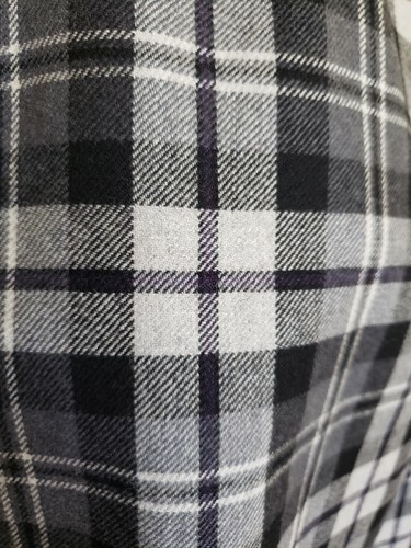 Vintage 90s Dolce & Gabbana Plaid Wool Pencil Skirt Size 30 Window Pane Gray D&G - Picture 3 of 5
