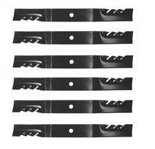 6 Mulching Blades for John Deere GX21784 LA145 LA140 LA165 48"
