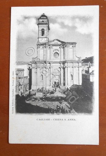 Cartolina Cagliari - Chiesa di S. Anna - 1905 ca.