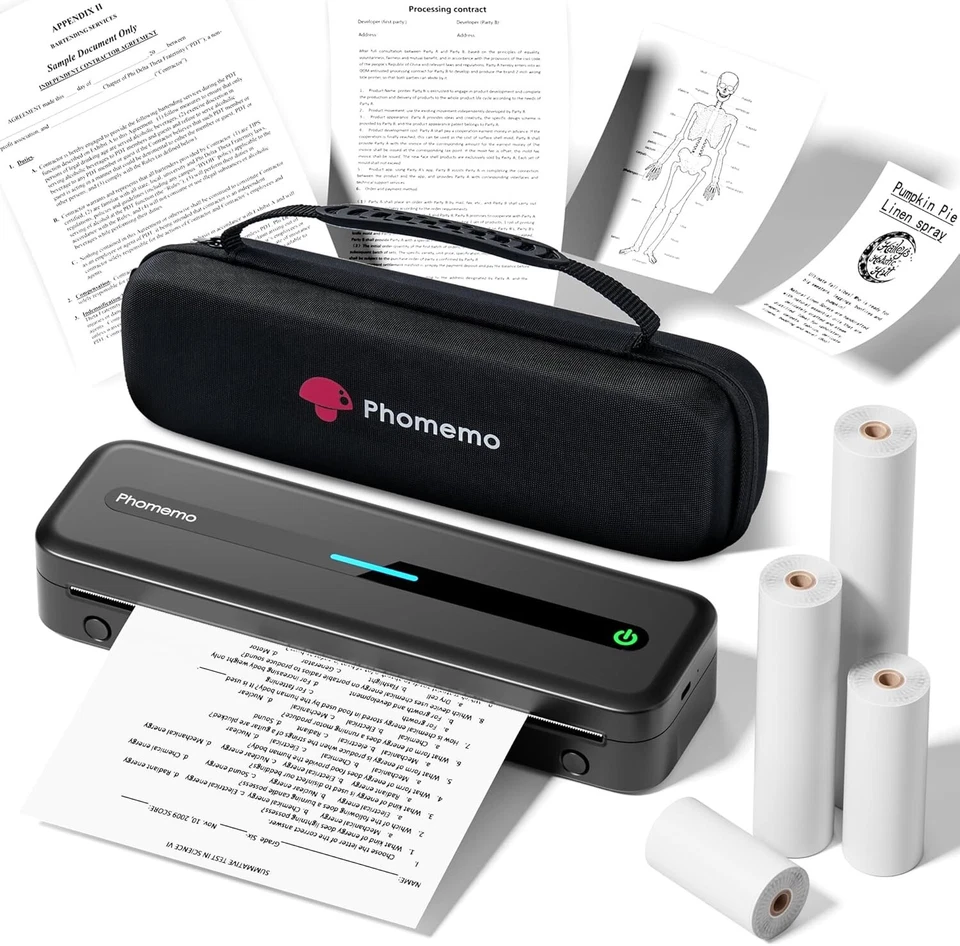 Compact & Rechargeable M832 Wireless Printer - Perfect for Travel & Office Needs - Image 3 of 4