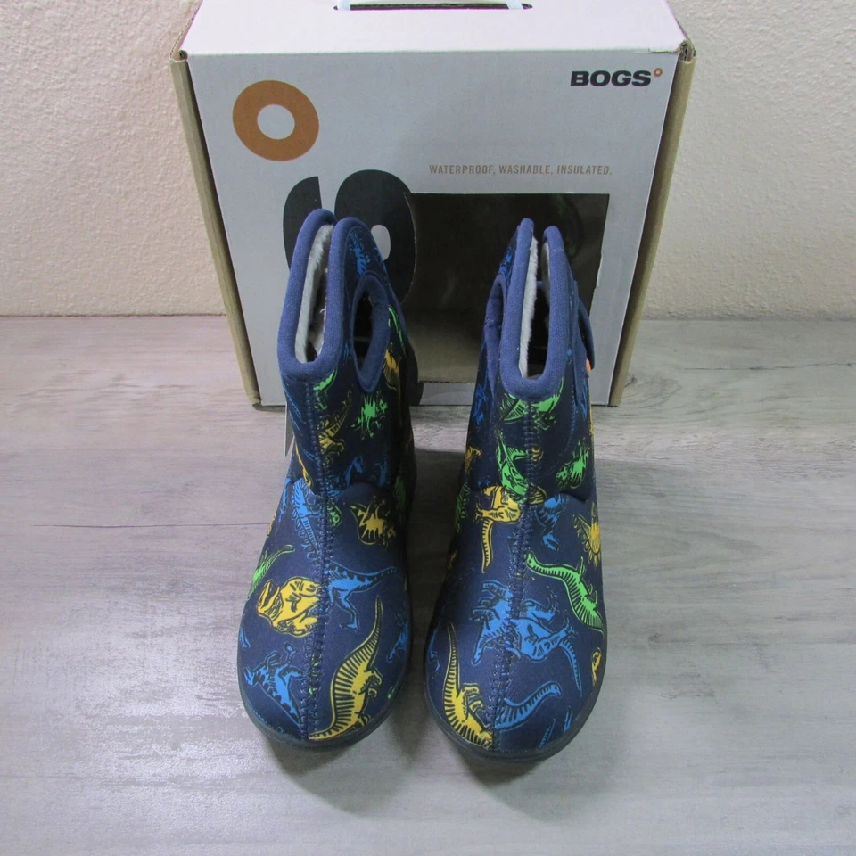 Botas de jardín Bogs 10 Baby II Super Dino impermeables barro azul marino Foto 3 de 4