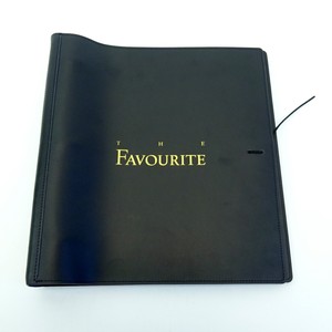 THE-FAVOURITE-leather-bound-script-signed-by-Colman-Weisz-Stone-and-Lanthimos