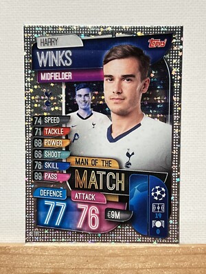 Harry Winks M-TOT Topps UEFA Champions League 2019-2020 Man of the Match