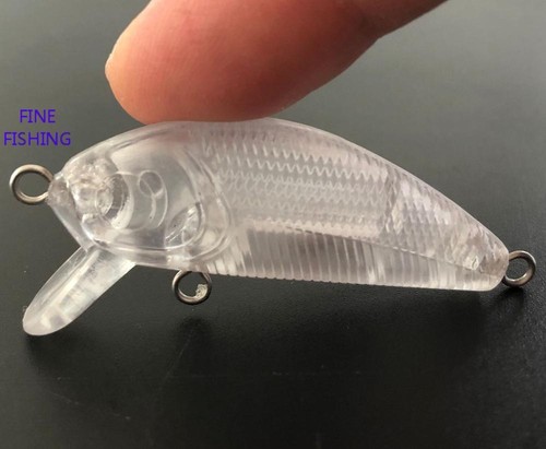 10pcs Unpainted fishing 53mm 3.8g blank crankbait lure body 8044# Free Eye - Picture 2 of 6