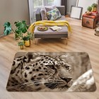 3D Feline Leopard C604 Animal Non Slip Rug Mat Round Elegant Carpet Amy