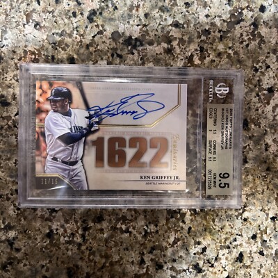 Ken Griffey Jr Signed 2020 Topps Luminaries Hot King BGS Gem MT 