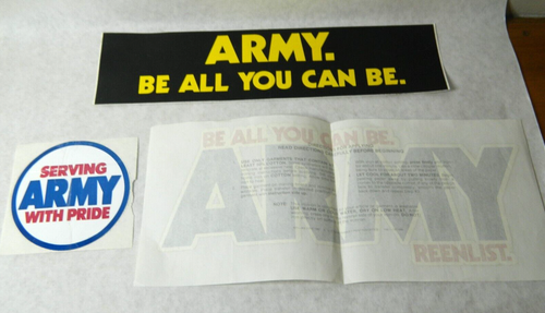 US Army Decals. 3 set. UBS1