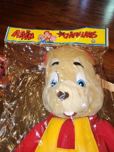 Vintage Alvin und die Chipmunks ALVIN Plüsch Handpuppe 1993 - in Original Tasche - Bild 2 von 14