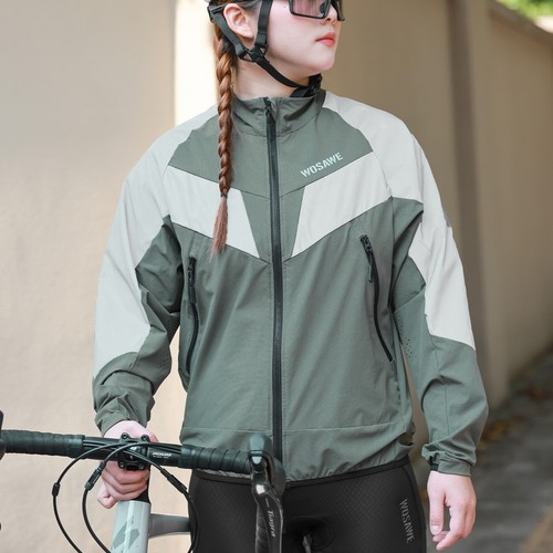 WOSAWE Men/Women Cycling Reflective Jackets YKK Zipper Windproof Wear-resistant - Picture 6 of 16