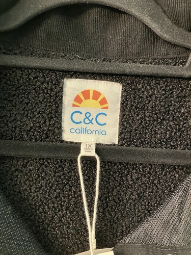 Brand New With Tags C&C California Texture Button/snap Pullover Size 1X - Picture 4 of 6
