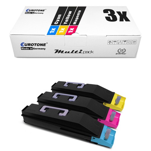 3x Eurotone Toner ersetzt Kyocera TK 855 c tk 855 M tk 855 y - Bild 2 von 4
