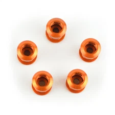 OMNI Racer WORLDS LIGHTEST Crankset Chainring Bolts Fits Shimano, Sram: ORANGE