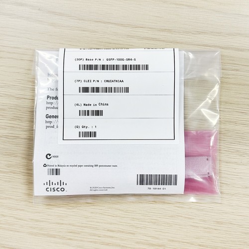 QSFP-100G-SR4-S100GBASE-SR4 Cisco QSFP28, 850nm, 100m, MTP/MPO, MMF - Picture 3 of 4