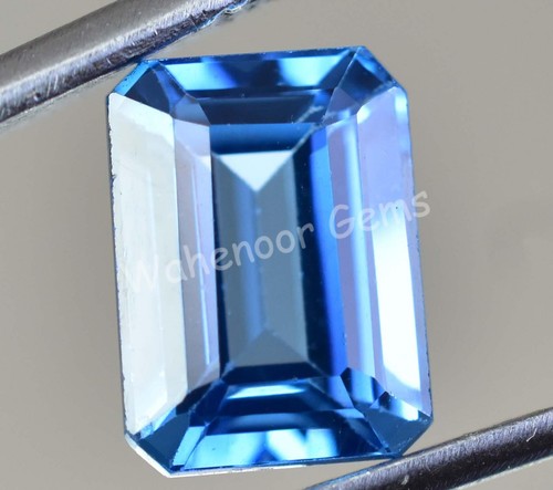 Piedra preciosa suelta CERTIFICADA impecable topacio azul suizo natural de 4,50 quilates - Imagen 5 de 6