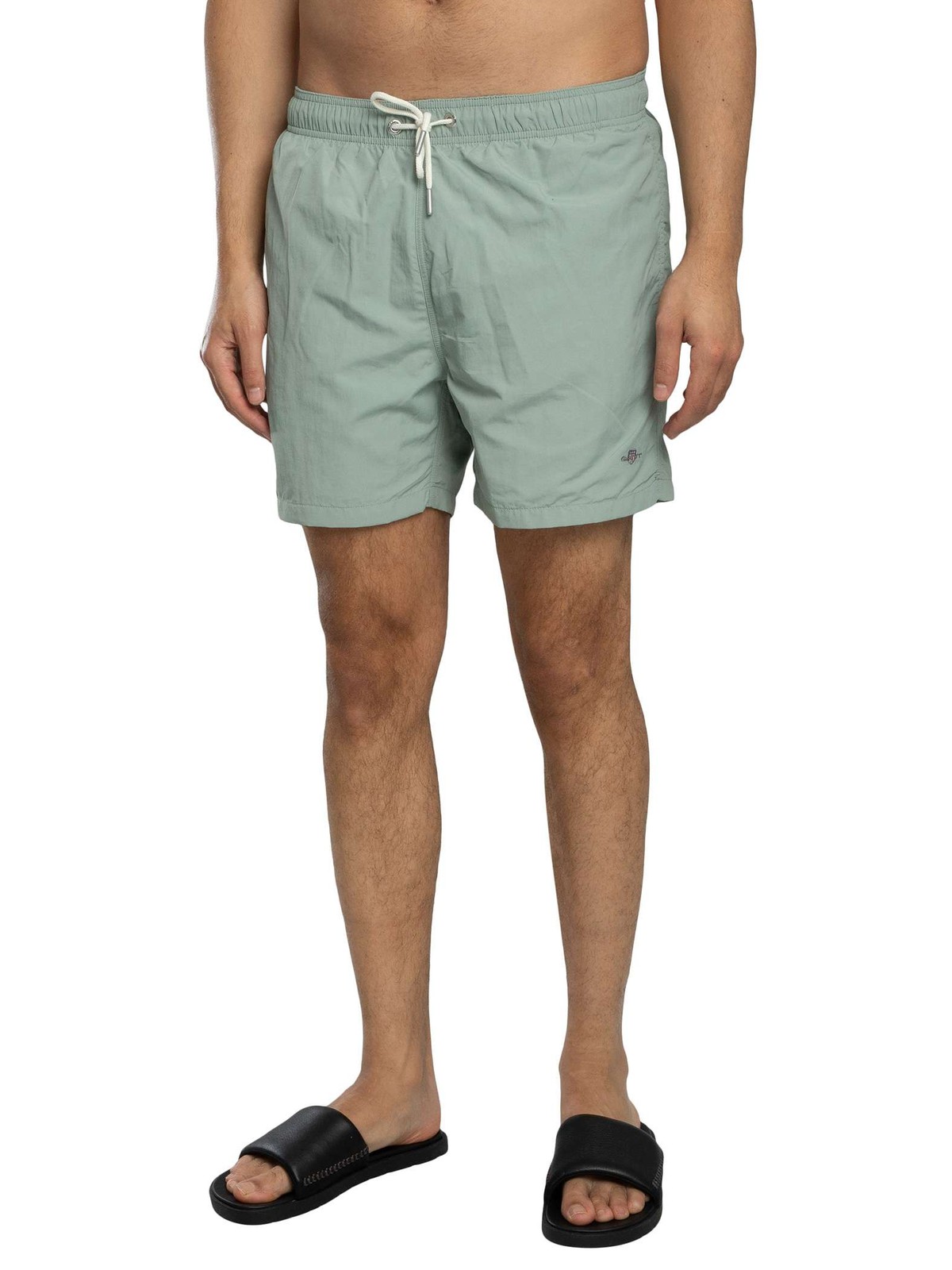 Gant Men's Ceramic Grey Logo Swim Shorts - Image 2