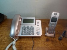 Panasonic KX-TGF350 Corded/Cordless Phone System Answering Machine w/ 2 Handsets