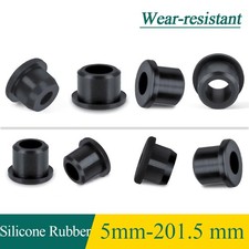 5mm-201.5mm Silicone Rubber Grommet Plug Bungs Cable Wiring Protect Bushes Black