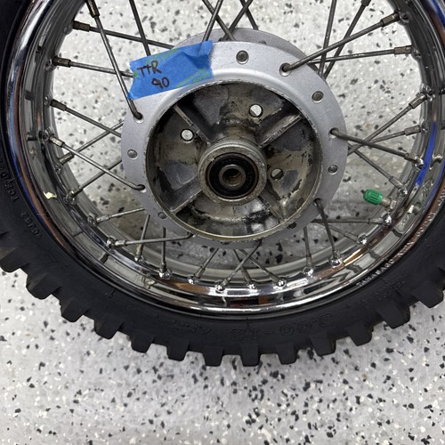00-07 yamaha ttr90 rear wheel 90 80 110 ttr pw rim tire hub 12" OEM - Picture 13 of 13