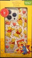 DISNEY Winnie the Pooh Friends iPhone 16 Pro Max Estuche Amor Corazón Globos NUEVO