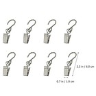 24 PCs Edelstahl -Clips Vorhangklammern kreative (silberne) stilvolle Fotoclips