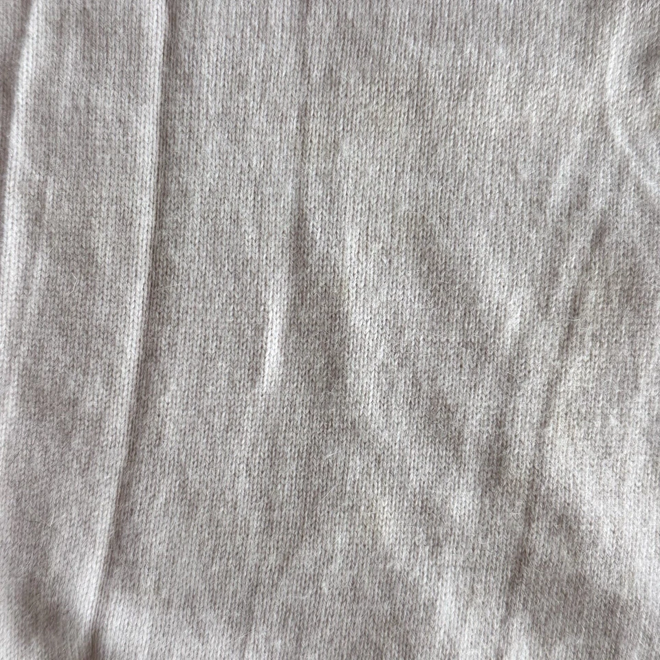 Suéter de malha Marks & Spencer rosa pastel gola alta cashmere Reino Unido 8 - Imagem 3 de 4