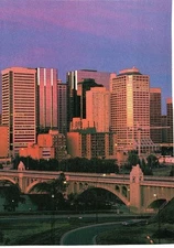 HANDCRAFTED CONTINENTAL SIZE POSTCARD CALGARY CANADA(ALB)