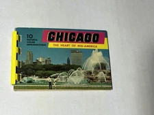 Chicago The Heart Of Mid-Americas Mini Postcard Album 