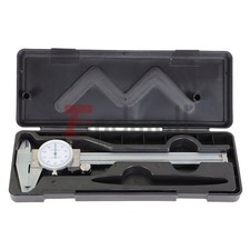 6" Dial Caliper Carbon Steel Shockproof 0.001" of one Inch With Case US