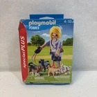 Playmobil 70883 Dog Walker Special Plus 13 Pc 4 Dogs & Accessories New Worn Box