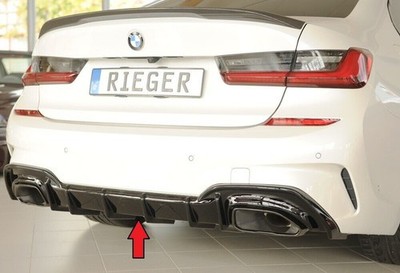 Rieger Heckeinsatz Diffusor passend für BMW 3er G20 G21 M340i M340d 00088330 AHK