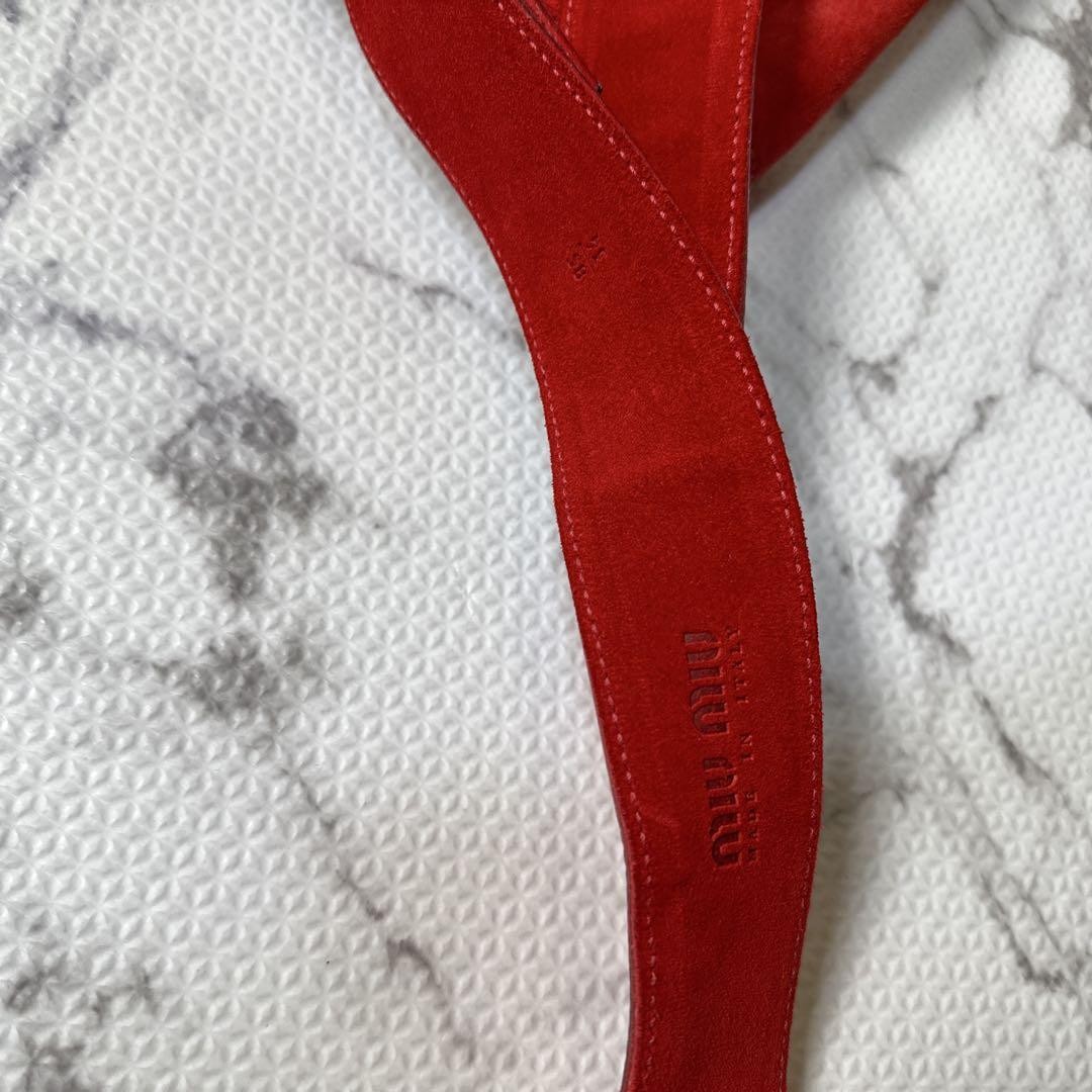 miumiu suede turn lock waist bag