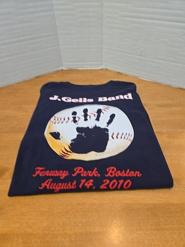 J. Geils Band Tour 2010 Fenway Park Boston T-Shirt XL Rock Band (See Notes-Size)