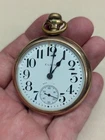 Antique  Elgin Pocket Watch  7 jewels Screw Case.  Works!  S3