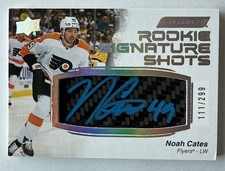 NOAH CATES 2023-24 Engrained /299 ROOKIE AUTO Stick #111/299 RC Signature Shots