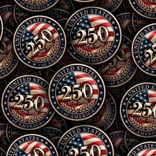US Memorial 250 Years - 16" x 48" Hydrographic Film Hydro Dipping