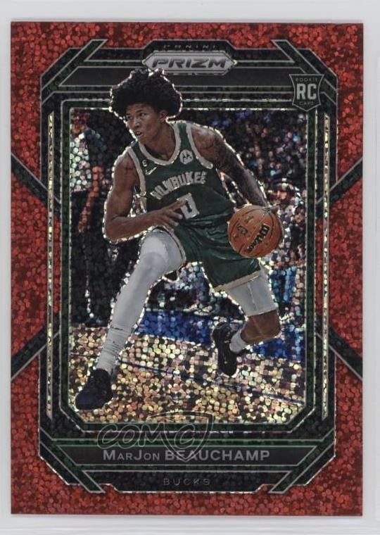 2022-23 Panini Prizm Red Sparkle Prizm MarJon Beauchamp #268 Rookie RC 1o2