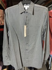 NWT Calvin Klein Mens Shirt Button Down Cotton Size S
