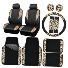 Leopard Print Faux Leather Car Seat Covers Leopard Car Leopard Combo Leopard Print Faux Leather Car Seat Covers Leopard Car Leopard Combo