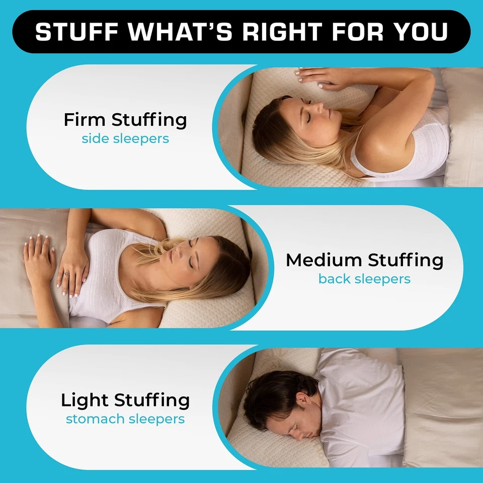 Almohadas para dormir - Espuma con memoria King ajustable certificada GreenGuard Gold... Foto 4 de 4