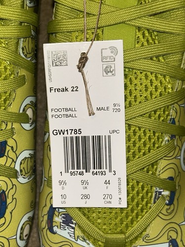 ADIDAS FREAK 22 X THE SIMPSONS 'KANG AND KODOS' FOOTBALL CLEATS – MEN’S US 10 - Picture 8 of 9