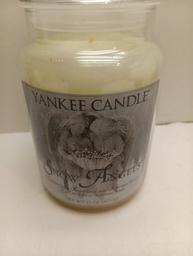 Yankee Candle Snow Angels 22oz Retired Rare SNOW ANGELS New - Picture 2 of 6