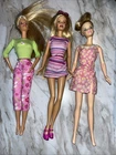 Lot of 3 - 2000s Barbie Dolls Blues eyes Blond hair VGC! As Shown in photos