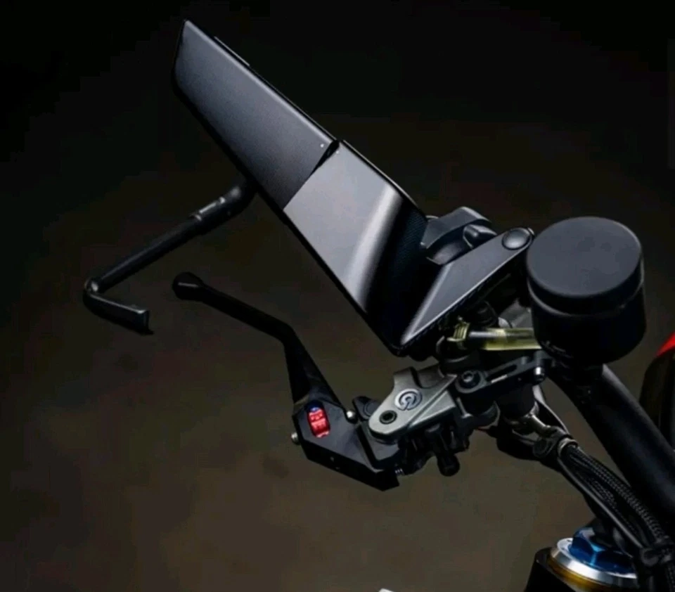 Aprilia Tuono V4 1100 Mirrors Black Aluminium CNC Winglet Style - Image 3 of 3