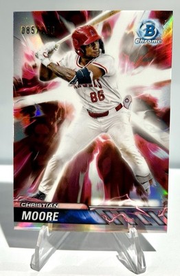 2024 Bowman Draft - Plasma Power Christian Moore #PP-4 Refractor /250 (RC)