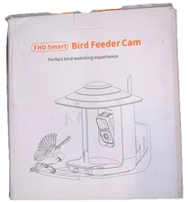 FHD Smart Bird Feeder Camera Auto Capture Recognition w Real Time SMS Brand NEW